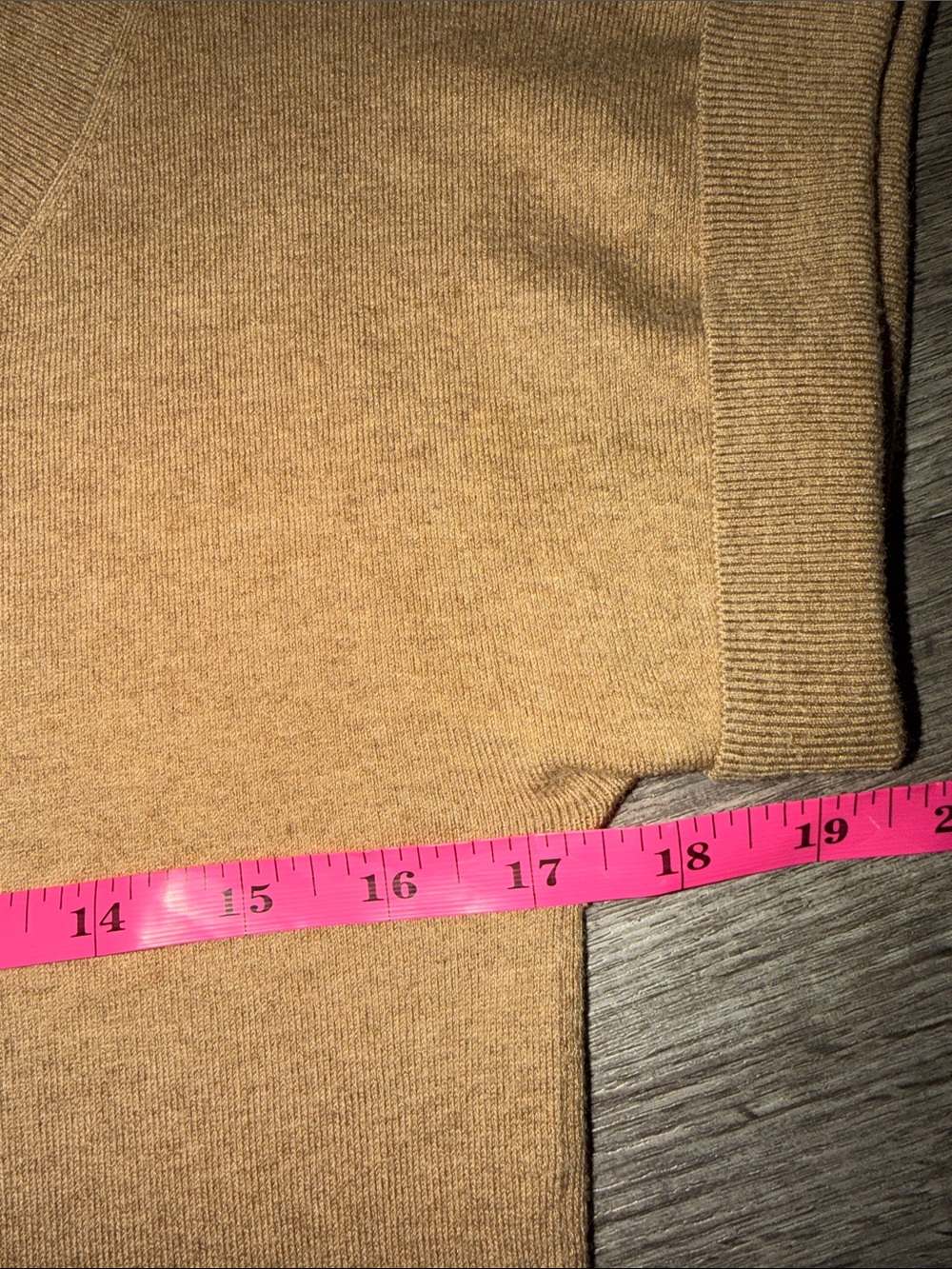 Vintage Banana Republic Silk Wool Cashmere Sweater Top Tan Brown Small - Picture 6 of 8